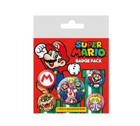 Pyramid international - insignia de super mario, multicolor, 10 x 12,5