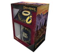 Pyramid International Juego de regalo de El Señor de los Anillos, incluye taza de 312 ml, posavasos y llavero, fantástica opción para los fanáticos de la fantasía, talla única