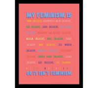 Pyramid International Lámina enmarcada con texto en inglés The Peach Fuzz (My Feminism Design), 30 cm x 40 cm - Oferta Oficial