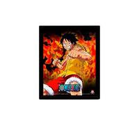 Pyramid International - Marco de One Piece - Furia Ardiente - Efecto 3D - 25 x 20 cm - Licencia oficial