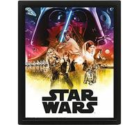 Pyramid International - Marco Star Wars IV y V - Efecto 3D - 25 x 20 cm - Licencia oficial