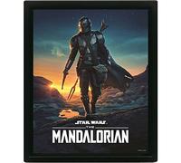 Pyramid International - Marco The Mandalorian Nightfall - Efecto 3D - 25 x 20 cm - Licencia oficial