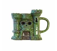 Pyramid International Masters of The Universe: Revelation - Taza 3D con diseño de calavera gris de castillo, taza de café de cerámica Xao y taza novedosa en caja de regalo de presentación, producto