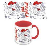 Pyramid International MGC27321 - Taza de café de cerámica de La Sirenita en caja de regalo, capacidad de 325 ml, color rojo
