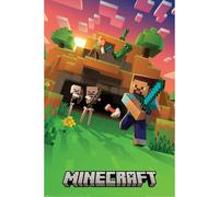 Pyramid International Minecraft Cinematic Skeletons - Póster (61 x 91,5 cm), diseño de esqueleto cinematográfico