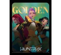 Pyramid International Póster de coleccionista K-POP Demon Hunter (dorado) de 30 cm x 40 cm, enmarcado para coleccionista, con licencia oficial, listo para colgar, tamaño único