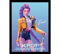 Pyramid International Póster de coleccionista K-POP Demon Hunter (RUMI) de 30 cm x 40 cm, enmarcado para coleccionista, con licencia oficial, listo para colgar, tamaño único