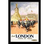 Pyramid International - Póster de Londres (12) impresión enmarcada Memorabilia, Multicolor, 30 x 40 x 1,3 cm
