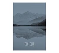 Pyramid International - Póster de Word Lake Reflection Steel (50 x 70 cm, sin marco)
