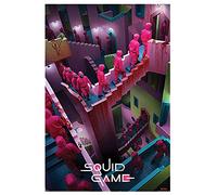 Pyramid Póster Lámina decorativa El juego del calamar Crazy Stairs 61x91.5cm (PP35008)