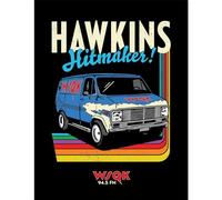 Pyramid International Póster enmarcado de coleccionista de Stranger Things 5 (Hawkins Hitmakers) de 30 cm x 40 cm, con licencia oficial de Netflix, listo para colgar, tamaño único