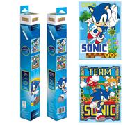Pyramid International – Juego de 2 carteles decorativos – Sonic the Hedgehog – 52 x 38 cm