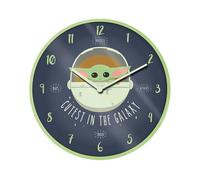 Reloj Pared Pyramid Wall Clock Star Wars Baby Yoda Grogu Mandalorian 25cm