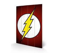 Pyramid International sw11206p DC Comics (The Flash Symbol) Madera Pared de Arte, Madera, Multicolor, 40 x 2,5 x 59 cm