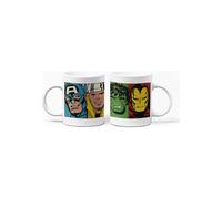 PYRAMID INTERNATIONAL Taza Desayuno Marvel Caras Comic 320 ml