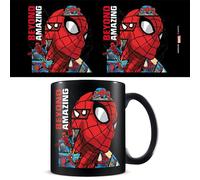 Pyramid International - Taza, diseño de Spiderman Marvel, color negro
