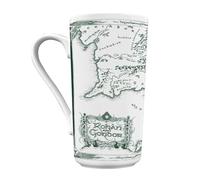 Pyramid International Taza grande de El Señor de los Anillos - Mapa Blanco' estilo minimalista de arte de fantasía - 570 ml - Talla única