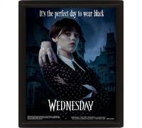 Pyramid international wednesday addams - cuadro enmarcado en 3d
