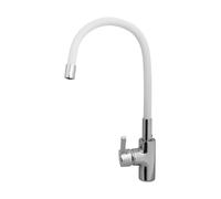 Pyramis Flessi grifo de cocina de pie cromo-blanco 090919538