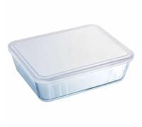 Pyrex Classic - Recipiente rectangular con tapa, 1,5L - 22 x 17 x 6cm