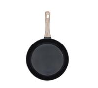 PYREX Cook&Care - Sartén de aluminio reciclado para todo tipo de fuego, revestimiento antiadherente sin PFAS, resistente a los arañazos, apto para lavavajillas, mango de efecto madera (24 cm de