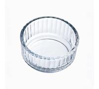 PYREX® COOK&ENJOY Flanero Boro 10x10x5CM Transparente Brillo Fabricado en Francia Resistente a rayaduras
