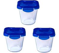 Pyrex Cook&Go Juego de 3 recipientes para pasta de cristal con tapa hermética