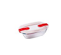 Pyrex CookHeat Recipiente de Almacenamiento y Transporte de Alimentos, Vidrio borosilicato, 0,40L, transparente