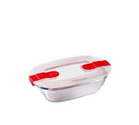 Pyrex CookHeat Recipiente de almacenamiento y transporte de alimentos, Vidrio borosilicato, 2,5L
