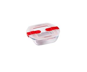 Pyrex CookHeat Recipiente de almacenamiento y transporte de alimentos, Vidrio borosilicato, transparente, 0,35L