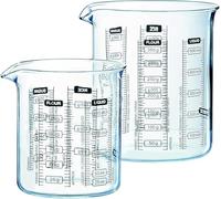 Pyrex - Juego de 2 jarras medidoras de Cristal