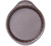Pyrex Molde Tarta con Fondo Desmontable 25Cm Asimetria, Acero, Negro, 3.5 cm