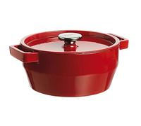 Pyrex Cacerola de hierro fundido Slow Cook redonda 24 cm 3,6 L Todos los fuegos Rojo