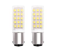 PYRJIN Bombilla Ba15d 220V 5W Led MáQuina De Coser Alfa, Singer, Sigma, Luz FríA 6000K, Reemplazo De 40W HalóGena, Doble Bayoneta Conecto, Para MáQuina De Coser/Refrigerador. no Regulable. 2-Packs