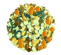 PYRUVAE 100 Piezas Confeti de Mesa para Bautizo y Primera Comunión, Decoración con Cruces, Hojas de Eucalipto y Círculos, Adornos para Mesa Dulce y Celebraciones Religiosas, Niño y Niña