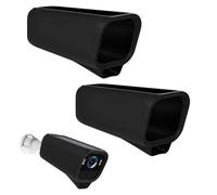 PYserne 2 unidades de fundas protectoras para Eufycam S3 Pro, soporte para canalón con funda de silicona impermeable a prueba de polvo para cámara de seguridad Eufy Security, color negro