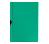 Q-CONNECT - Archivador de informes de clip de metal PP A4 200/350 micras verde/archivo de documentos/tipo duro, con clip de metal/material-PP/etiqueta-N.a. / color-verde/formato-A4/peso (g/m2)-N.a.