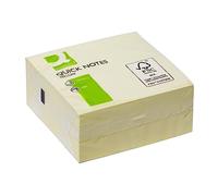 Q-Connect Bloc De Notas Adhesivas Quita Y Pon 75X75 Mm Amarillo con 400 Hojas (BPSOE05688-KF01346)