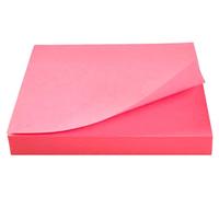 Q-Connect - Bloc De Notas Adhesivas Quita Y Pon 75X75 Mm Rosa Neón 80 Hojas