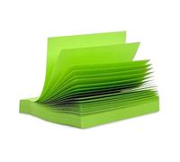 Q-Connect - Bloc De Notas Adhesivas Quita Y Pon 75X75 Mm Verde Neón 80 Hojas