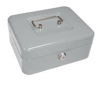 Q-Connect - Caja Caudales 8 200X160X90 Mm Plata Con Portamonedas