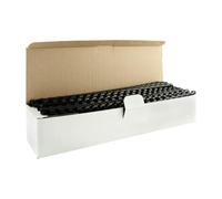 Q-Connect Canutillo Redondo 8 Mm Plástico Negro Capacidad 40 Hojas Caja De 100 Unidades(KF24018)