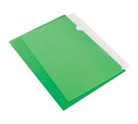 Q-Connect - Carpeta Dossier Uñero Plástico Din A4 120 Micras Verde Caja De 100 Unidades