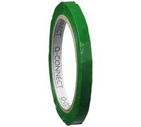 Cinta adhesiva q-connect 66m x 9mm verde para cerrar bolsas - KF10855