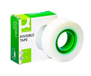 Q-Connect - Cinta Adhesiva Kf02164, 33 M X 19 Mm, Transparente, Blanco