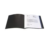 Q Connect - Cuaderno de presentaciones (10 compartimentos), color negro