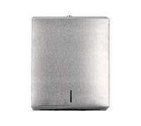 Q-connect Dispensador de toallitas de papel de acero inoxidable 283x100x365 mm