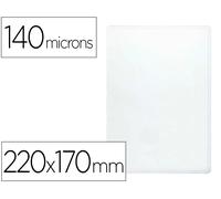 Q-connect Funda portacarnet cuarto 140 micras transparente