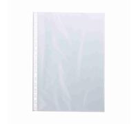 Q-Connect Fundas Multitaladro Folio Cristal 110 Micras - Caja de 100 Unidades