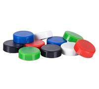 Imanes para sujecion q-connect ideal para pizarras magneticas20 mm colores surtidos caja de 10 unidades - KF02637